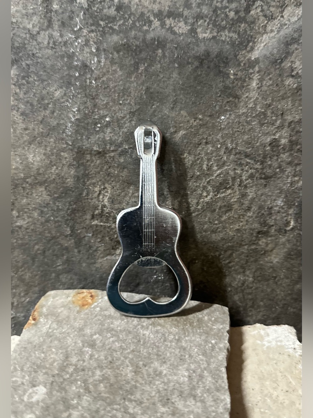Stainless Steel Guitar Bottle Opener Pendant